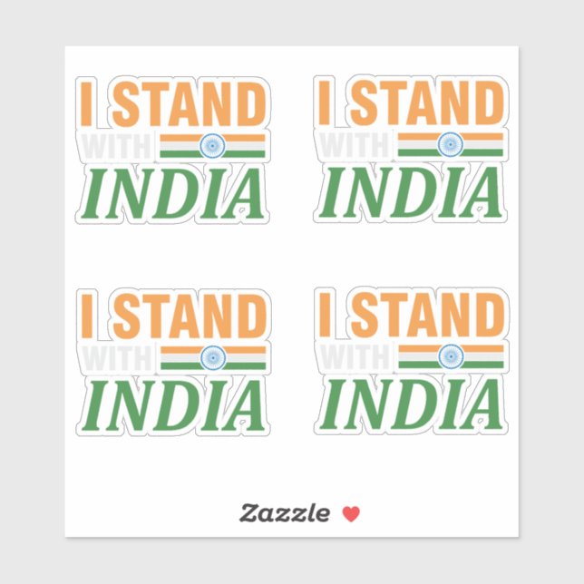 I stand with India (Sheet)