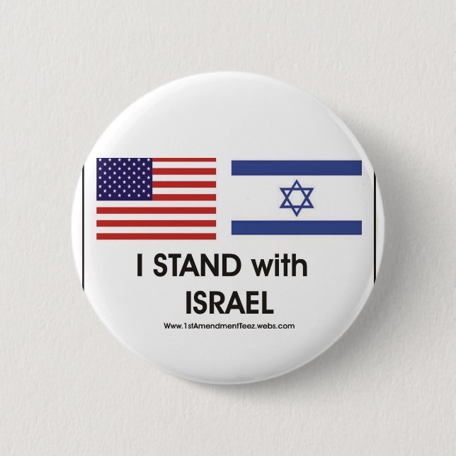 I stand with Irael 2 Inch Round Button (Front)