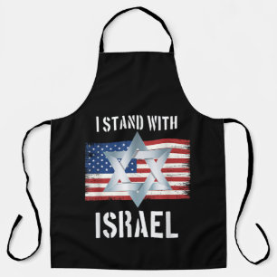 i stand with israel  apron
