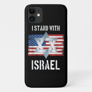 i stand with israel iPhone 11 case