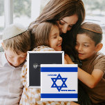 I Stand with Israel Flag Star of David  2 Inch Square Button<br><div class="desc">I Stand with Israel Flag Star of David</div>