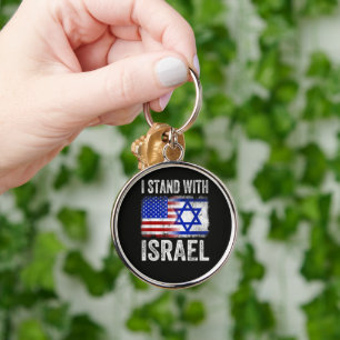 I Stand with Israel Keychain