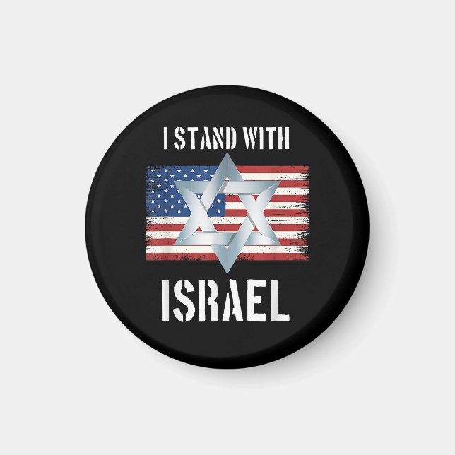i stand with israel magnet (Front)