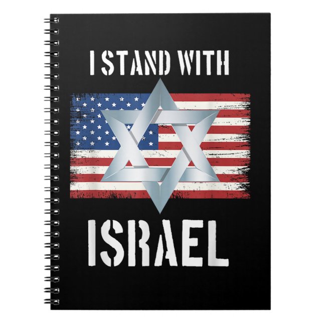 i stand with israel notebook (Front)