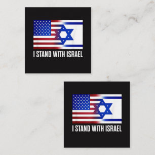 I Stand with Israel Patriotic Enclosure Card