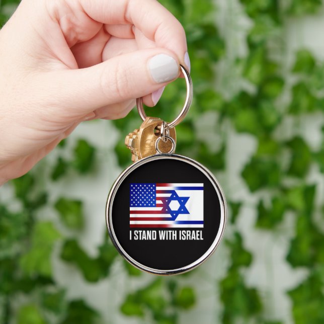 I Stand with Israel Patriotic Keychain (Hand)