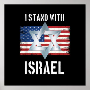 i stand with israel poster