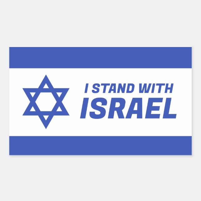 I Stand With Israel Sticker (Front)