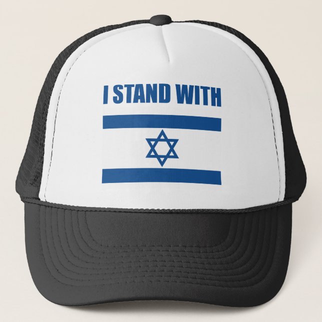 I Stand With Israel Trucker Hat (Front)