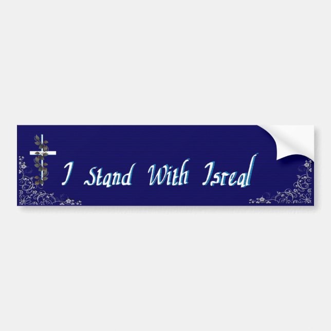 I Stand With Isreal 3 Bumper Sticker (Front)