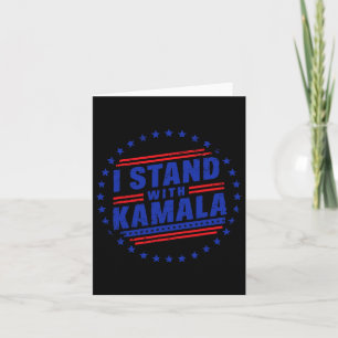 I Stand With Kamala Election 2024 Card