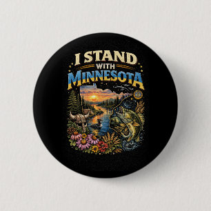 I Stand With Minnesota 2 Inch Round Button