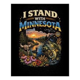 I Stand With Minnesota Poster