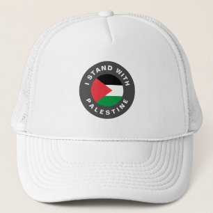 I Stand with Palestine flag custom text Trucker Hat