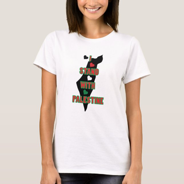 I Stand With Palestine T-Shirt (Front)