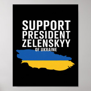 I Stand With President Zelensky - I Stand With Ukr Poster