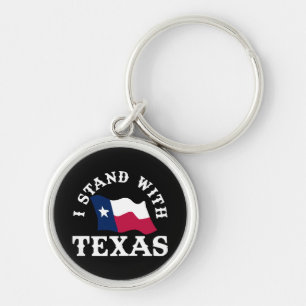 I Stand With Texas Keychain