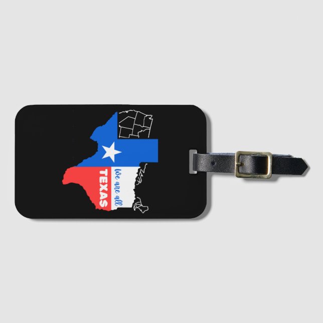 I Stand With Texas Luggage Tag (Front Horizontal)