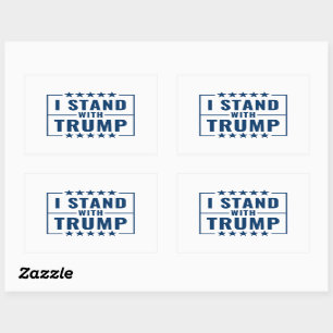 I Stand With Trump 2024 Sign Sticker