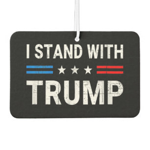  I Stand With Trump American Flag Air Freshener