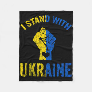 I Stand With Ukraine7 Fleece Blanket