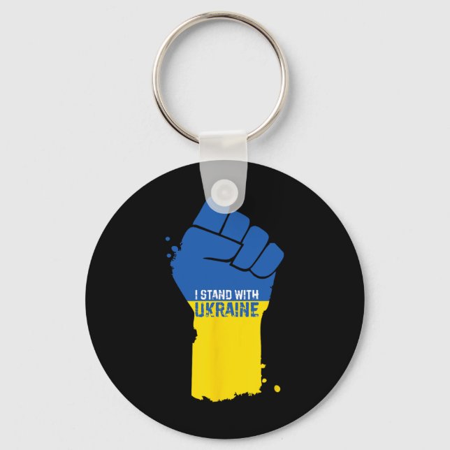 I Stand With Ukraine 11  Keychain (Front)