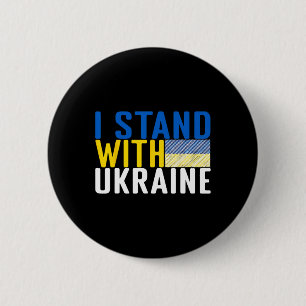 I Stand With Ukraine 15 2 Inch Round Button