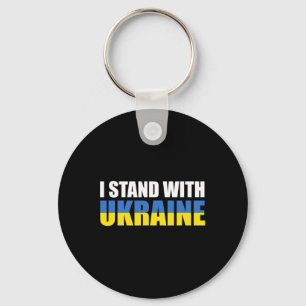 I Stand With Ukraine 16 Keychain