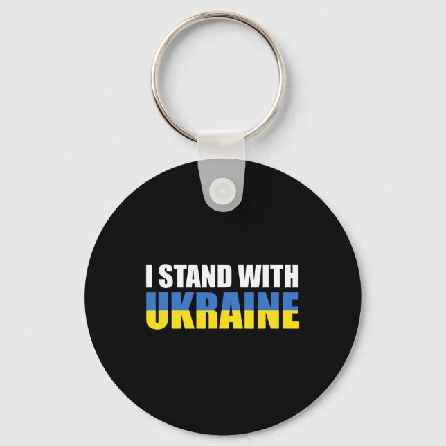 I Stand With Ukraine 16  Keychain (Front)