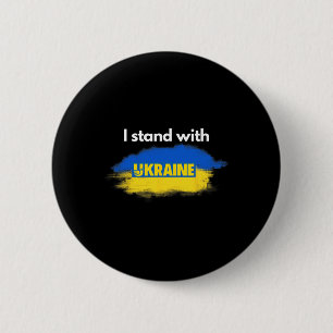 I Stand With Ukraine 2 Inch Round Button