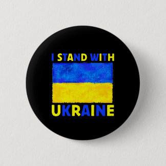 I Stand With Ukraine 2 Inch Round Button