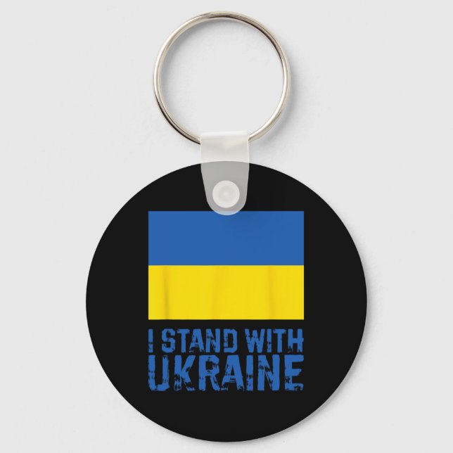 I Stand With Ukraine 6  Keychain (Front)