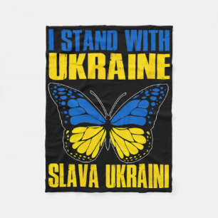 I Stand With Ukraine 7 Fleece Blanket