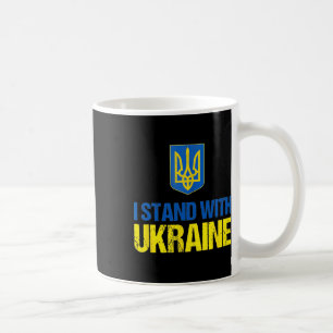 I Stand With Ukraine American Support Ukrainian Fl Coffee Mug