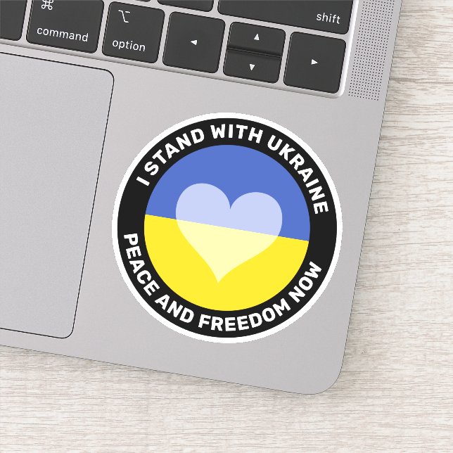 I stand with Ukraine anti war Sticker (Detail)