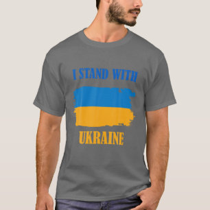 I Stand With Ukraine Blue And Yellow Classic T-Shirt