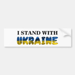 I STAND WITH UKRAINE BUMPER STICKER