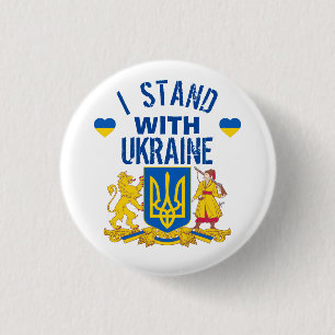 I STAND WITH UKRAINE Button