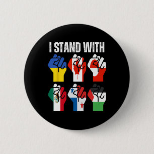 I Stand With Ukraine Canada Greenland Mexico Panam 2 Inch Round Button