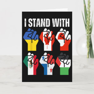 I Stand With Ukraine Canada Greenland Mexico Panam Card