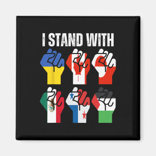 I Stand With Ukraine Canada Greenland Mexico Panam Magnet