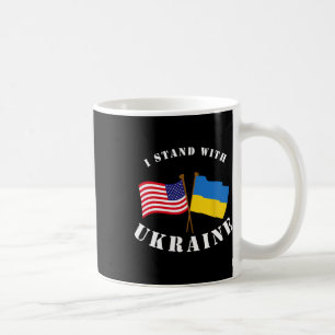 I Stand With Ukraine Flag America Shirt  Coffee Mug