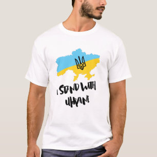 I stand with Ukraine Flag - Support Ukrainians T-Shirt