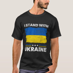 I Stand With Ukraine Flag - Ukrainian Flag - Ukrai T-Shirt
