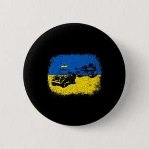 I Stand With Ukraine Fun Ukrainian Farmer Steals T 2 Inch Round Button