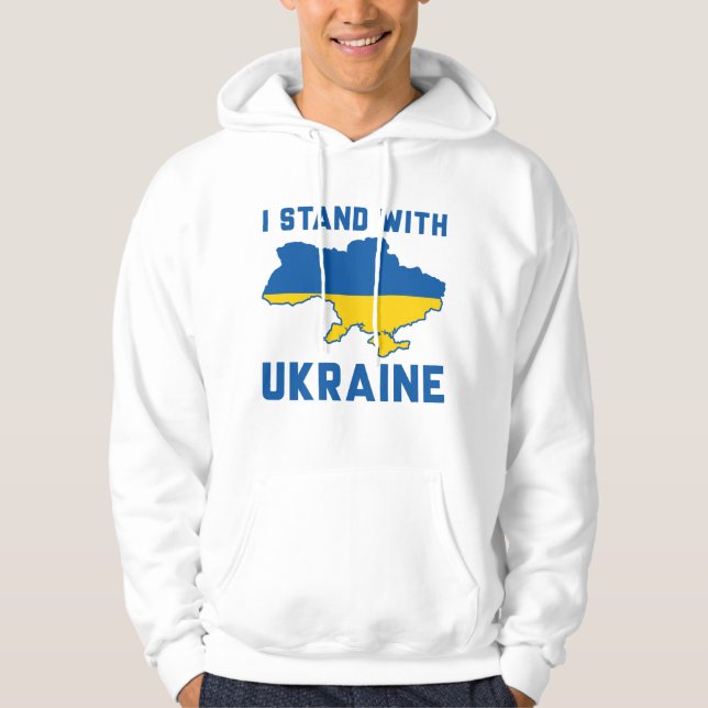 I Stand With Ukraine Hoodie (Front)