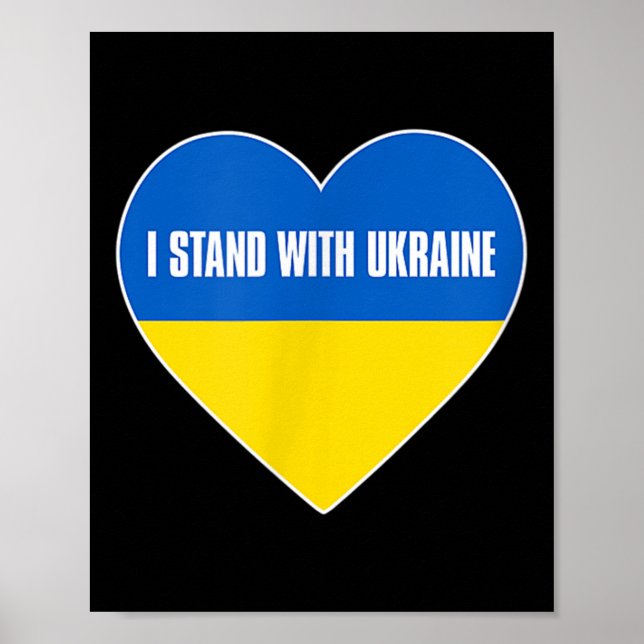 I Stand With Ukraine _ No War _ Support Ukraine _  Poster (Front)