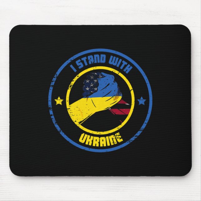 I Stand With Ukraine Patriot  Mouse Pad (Front)