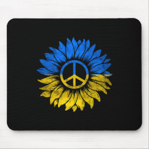 I Stand With Ukraine Peace Sunflower Ukraine Suppo Mouse Pad