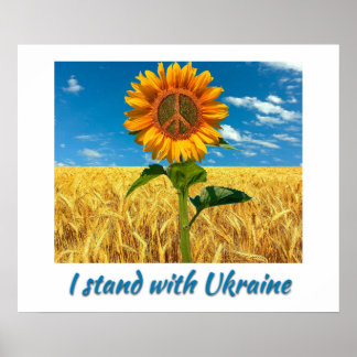I Stand With Ukraine Poster